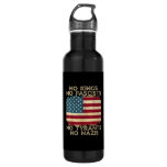 No Kings In America No Fascists We The People Poli Stainless Steel Water Bottle