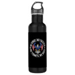 No Kings In America No Fascists We The People Poli Stainless Steel Water Bottle