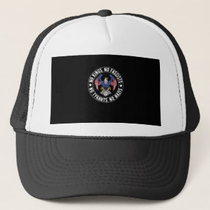 No Kings In America No Fascists We The People Poli Trucker Hat