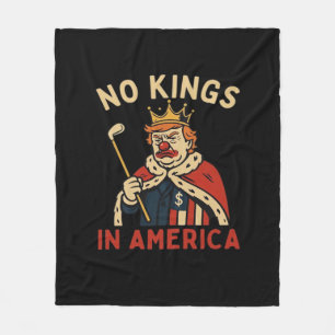 No Kings In America No Kings Day Vintage Classic S Fleece Blanket