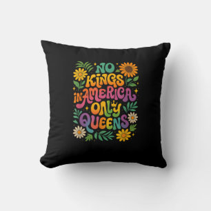 No Kings In America Only Queens Funny Queer Gay Pr Throw Pillow