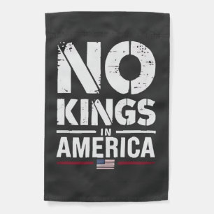 No Kings in America Patriotic American Flag