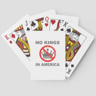No Kings In America Patriotic Casual Poker Cards
