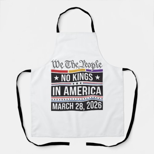 No Kings in America Patriotic Protest Shirt_1 Apron