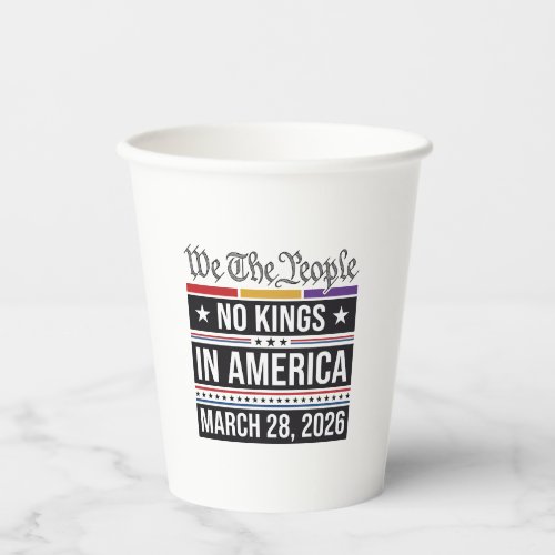No Kings in America Patriotic Protest Shirt_1 Paper Cups