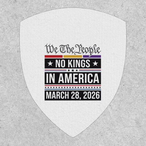 No Kings in America Patriotic Protest Shirt_1 Patch