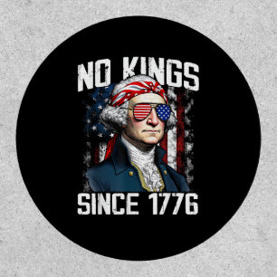No Kings In America Patriotic Vintage Graphic Look Patch