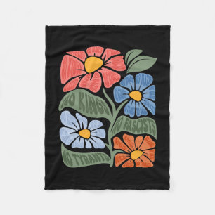 No Kings In America Resist Trump Protest Patriotic Fleece Blanket