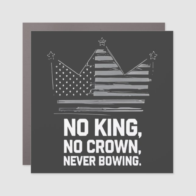 No Kings In America Save Democracy I Dissent Anti  Car Magnet (Front)