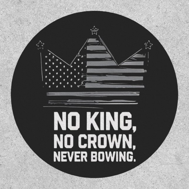 No Kings In America Save Democracy I Dissent Anti  Patch (Front)