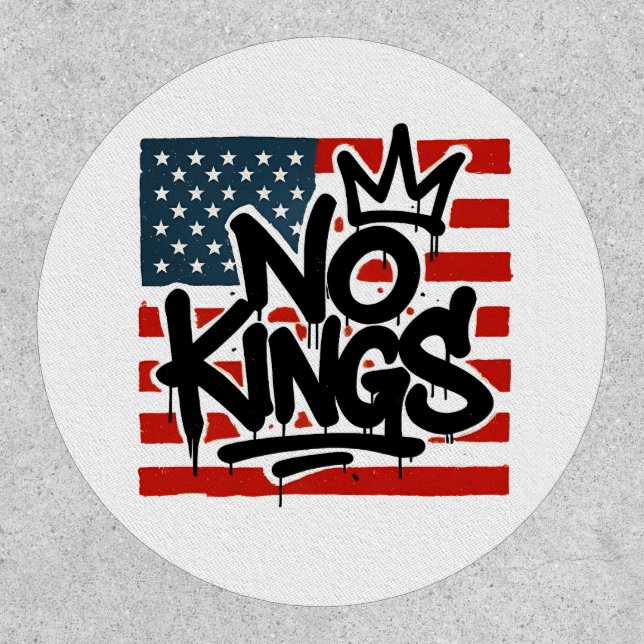 No Kings In America Save Democracy I Dissent Anti  Patch (Front)
