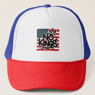 'No Kings In America' Embroidered Baseball Cap – Anti MAGA, Anti Trump Political Statement Hat – Unisex, Multicolor, Adjustable