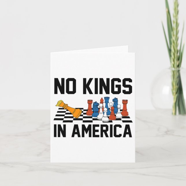 No Kings In America Shirt No Kings Men Women  Card (Front)