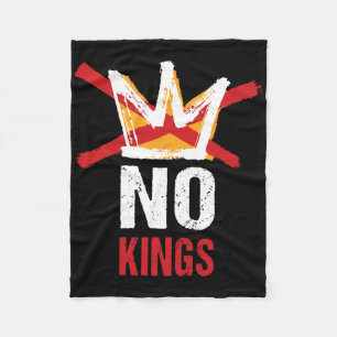 No Kings In America Since 1776 Anti Monarchy Oliga Fleece Blanket