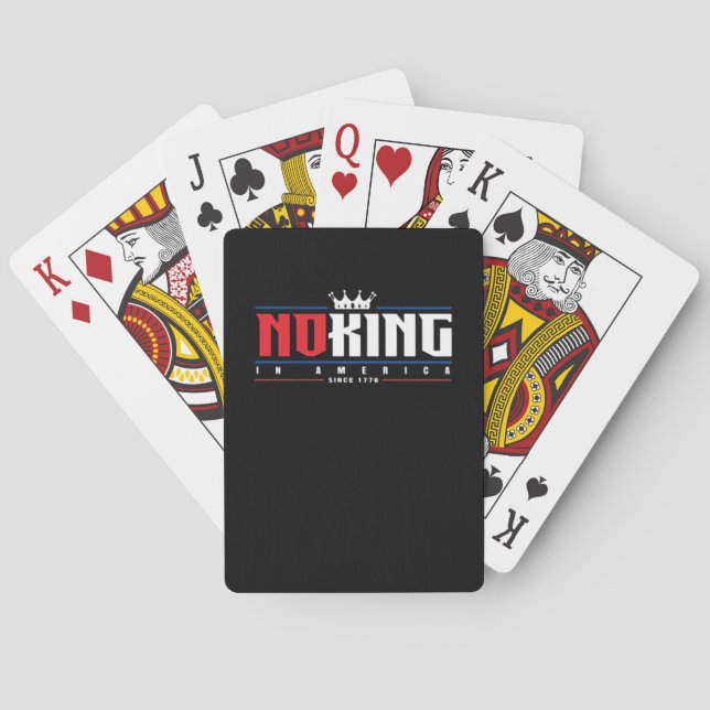 No Kings In America Since 1776 Classic Poker Cards (Back)