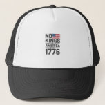 No Kings In America Since 1776 Creative Design Trucker Hat