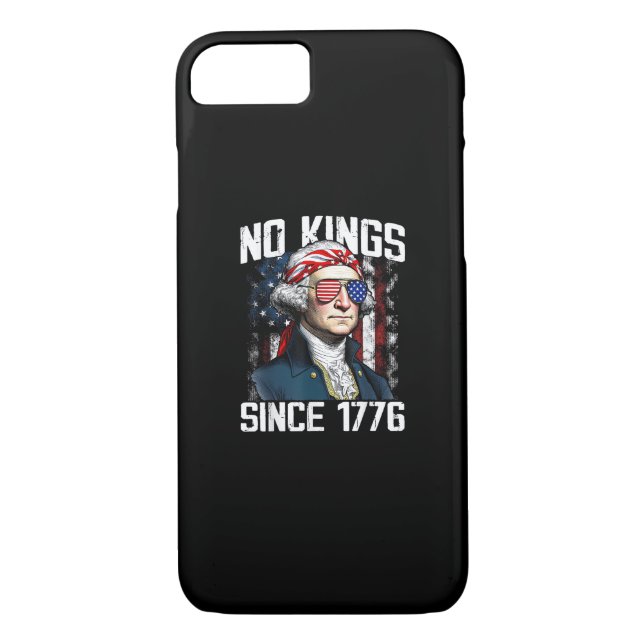No Kings In America Since 1776 Distressed USA Case-Mate iPhone Case (Back)