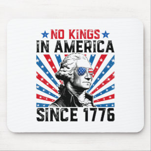 No Kings In America Since 1776 Distressed Usa Flag Mouse Pad