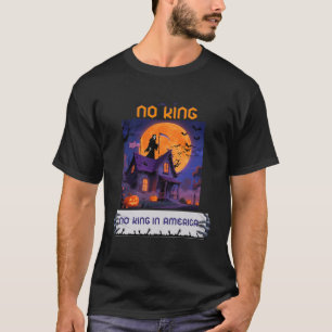 No Kings in America Since 1776 Distressed USA Flag T-Shirt