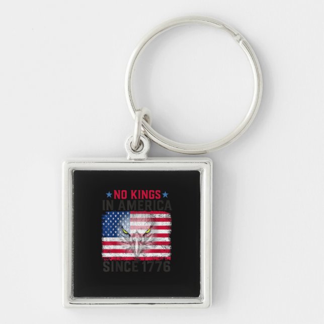 No Kings In America Since 1776 Freedom Creative De Keychain (Front)
