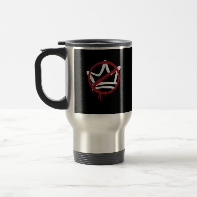 No Kings In America Since 1776 Minimal Clean Travel Mug (Left)