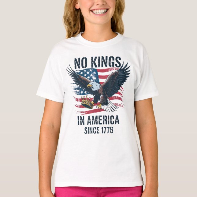 No Kings In America Since 1776 No Kings T-Shirt (Front)