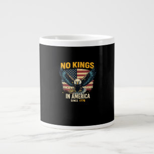No Kings In America Since 1776 Vintage Graphic Giant Coffee Mug
