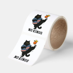 No Kings in America Square Sticker