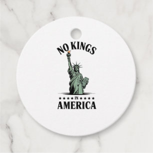No Kings in America Statue of Liberty Favor Tags