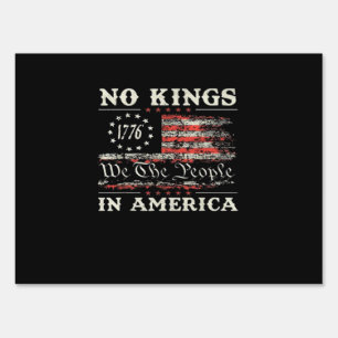 No Kings In America United States Independence Cla Sign