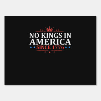No Kings In America United States Independence Cla Sign