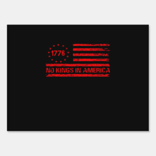 No Kings In America United States Independence Cla Sign