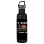 No Kings In America United States Independence Cla Stainless Steel Water Bottle