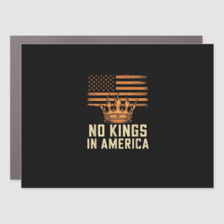 No Kings In America United States Independence Cre Car Magnet