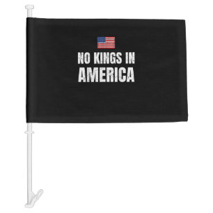 No Kings In America United States Independence Fre Car Flag