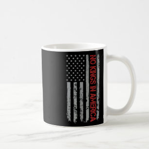 No Kings In America Us Flag Vintage  Coffee Mug
