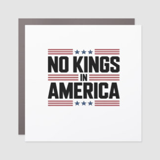 No Kings In America USA Creative Style Car Magnet