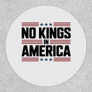 No Kings In America USA Creative Style Patch