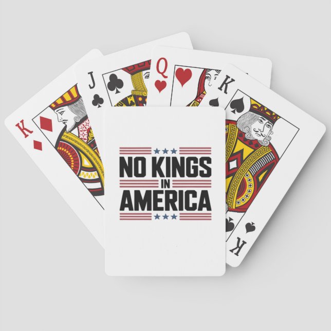 No Kings In America USA Creative Style Poker Cards (Back)