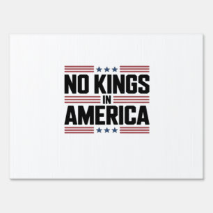 No Kings In America USA Creative Style Sign