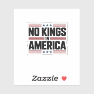 No Kings In America USA Creative Style Sticker