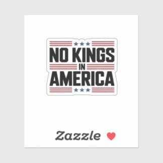 No Kings In America USA Creative Style Sticker