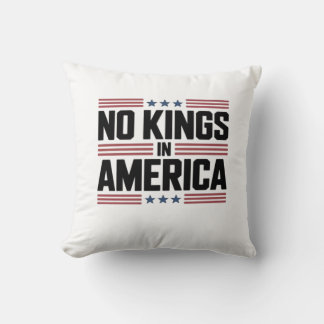 No Kings In America USA Creative Style Throw Pillow