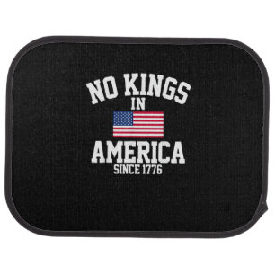 No Kings In America USA Flag Retro Cool Style Car Floor Mat