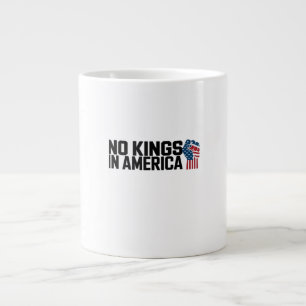 No Kings In America USA Vintage Graphic Giant Coffee Mug