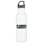 No Kings In America USA Vintage Graphic Stainless Steel Water Bottle