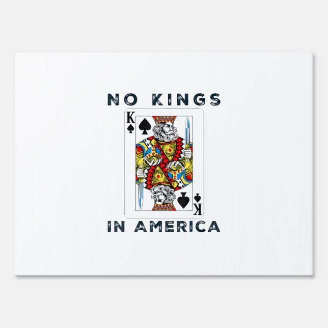 No Kings In America We The People Political Creati Sign (Front)