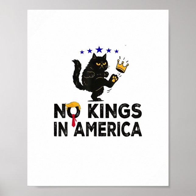 No Kings In America We The People Political Minima Poster (Front)