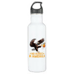 No Kings In America We The People Political Retro  Stainless Steel Water Bottle