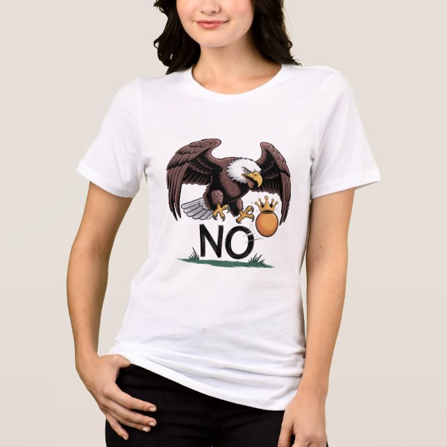 No Kings In America We The People Political Retro Tri-Blend Shirt (Front)